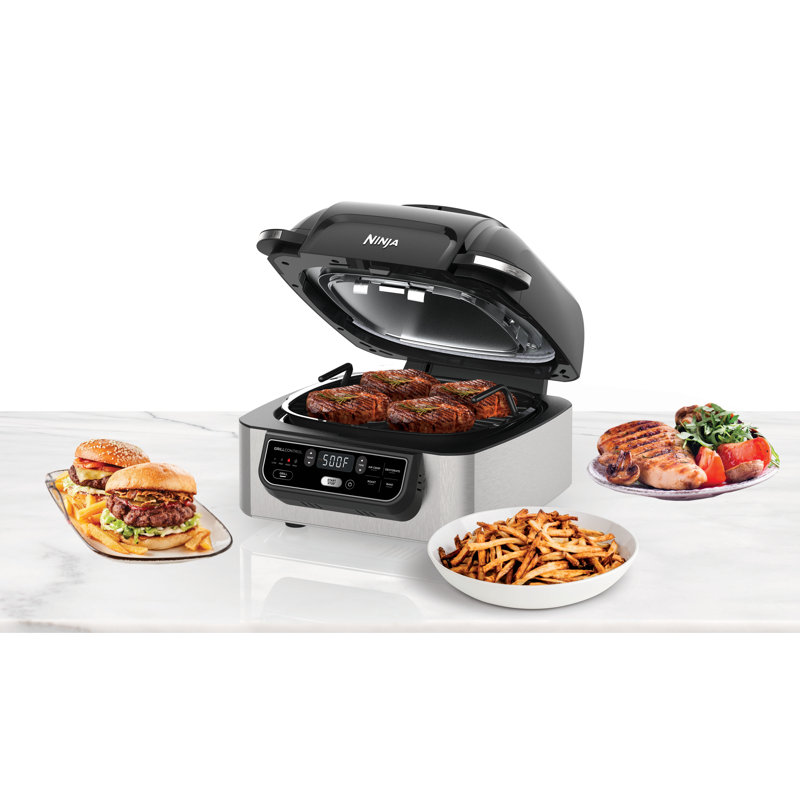 Ninja Foodi 10'' Smokeless Ceramic Non Stick Electric Grill with Lid